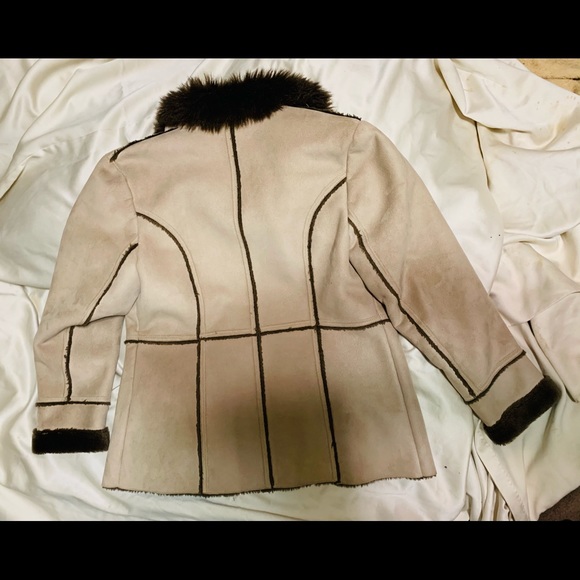 Leather faux winter jacket - Picture 2 of 6